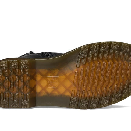 Bottes en cuir noir Dr.Martens Youth Delaney à 8 œillets, taille 5 M US Garçons / 6 US