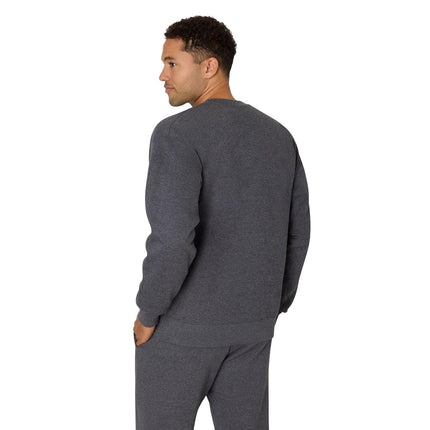 Hanes Men's Ultimate Cotton Heavyweight Crewneck Sweatshirt, Charcoal Heather, XL
