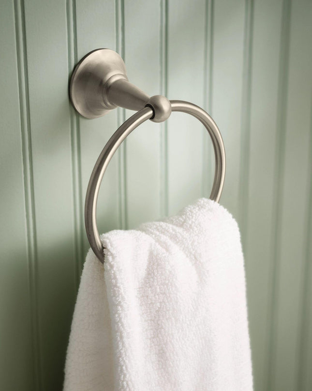 Moen DN6886BN Aro de toalla de baño Sage, Níquel cepillado