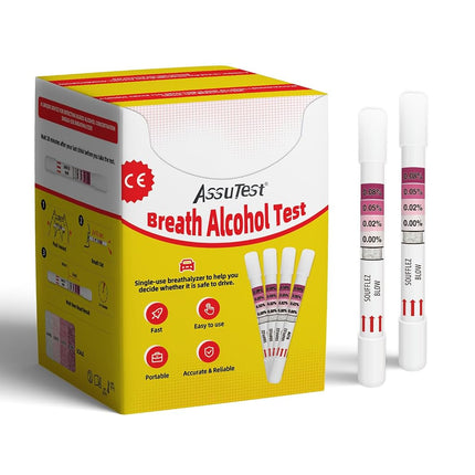 AssuTest Disposable Breathalyzer (25 Pack) - Accur