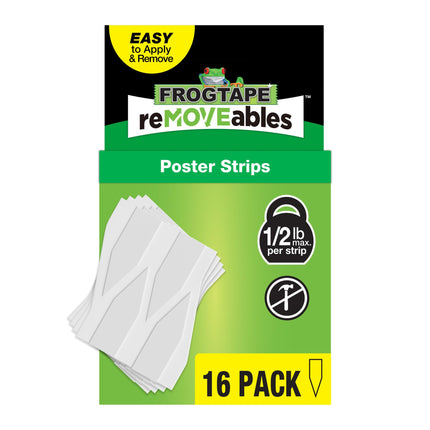 FrogTape reMOVEables Poster Strips, No Damage Hang