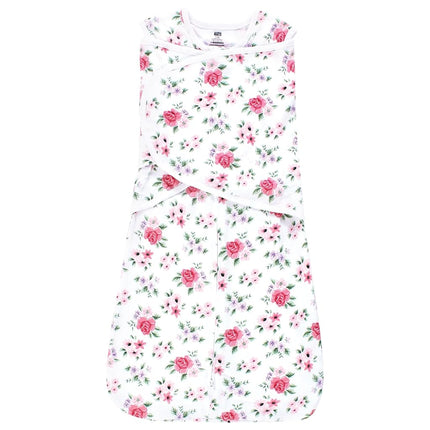 Hudson Baby Unisex Baby Convertible Swaddle Sleep Sack, Vintage Floral, 0-3 Months