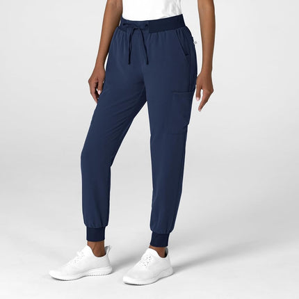 WonderWink Women's Jogger Utility Scrub Pant, Navy, Medium