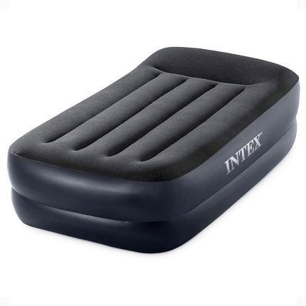 Intex ntex Dura-Beam 标准系列枕头托 带内置枕头和内部电动泵 单人床