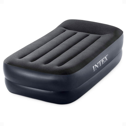 Intex ntex Dura-Beam 标准系列枕头托 带内置枕头和内部电动泵 单人床