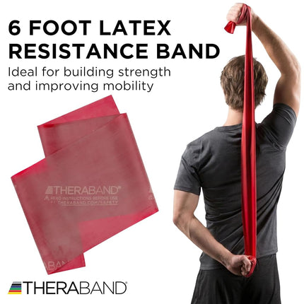 Thera-Band Exercise Band, Red, 5-Feet/8mm