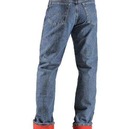 Wrangler Men's Rugged Wear Jean, Woodland Thermal, Stonewashed Denim, 34W 30L UK