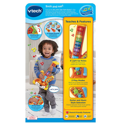Guitarra Rockera Tigre Zoo Jamz VTech, Naranja