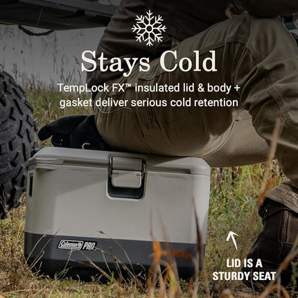 Coleman Pro 17qt Ultra-Light Hard Cooler Lunchbox, Extra-Thick Insulation Keeps Ice for Days