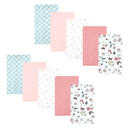 Hudson Baby Unisex Baby Cotton Flannel Burp Cloths