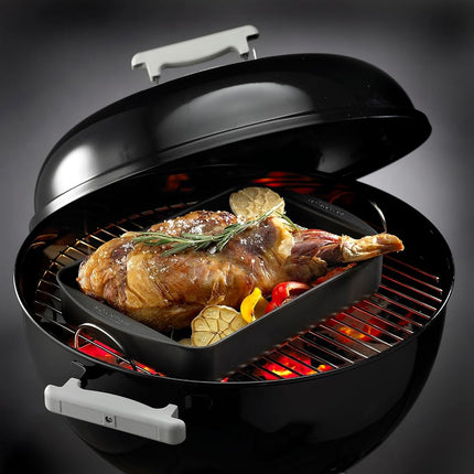 Scanpan Classic Roasting Pan Medium, 39 x 27 cm (ext)/5 Litre, Black