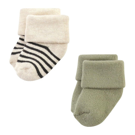 Hudson Baby Chaussettes nouveau-né et Terry en coton riche unisexe pour bébé, Brave Lion, 6-12 mois, Brave Lion, 6-12 mois