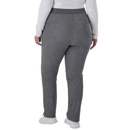 Hanes Comfort Fit Pants, Moisture-Wicking Healthcare Scrubs for Women, 3 Pockets, Ebony Heather, Medium