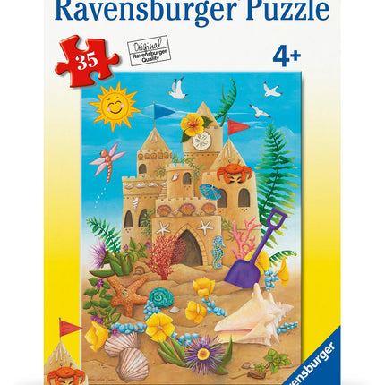 Ravensburger Sunshine Sandcastle - 35 Piece Jigsaw Puzzle for Kids | Summer-Themed Fun | Encourages Creativity and Problem Solving | Eco-Friendly Design