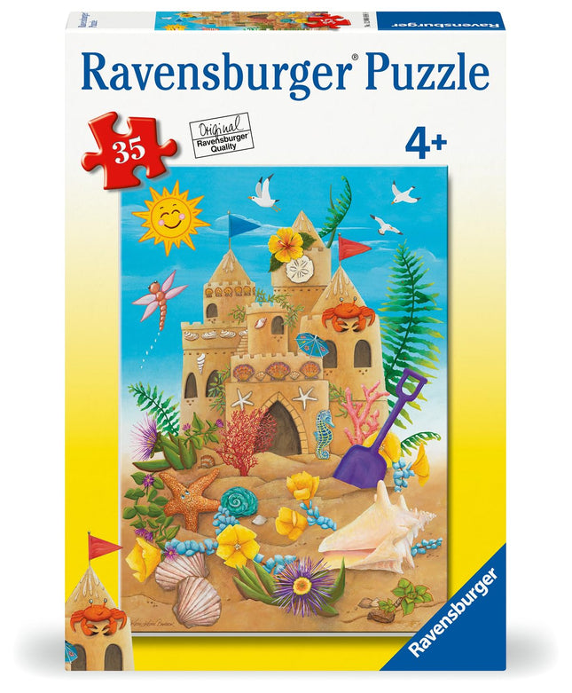 Ravensburger Sunshine Sandcastle - 35 Piece Jigsaw Puzzle for Kids | Summer-Themed Fun | Encourages Creativity and Problem Solving | Eco-Friendly Design