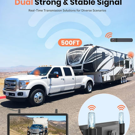 AUTO-VOX Solar Wireless Backup Camera: Strong Signal Dual Antenna