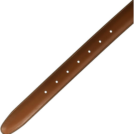 Perry Ellis Men's Leather Belt (Sizes 30-54 Inches Big & Tall), Timothy Cognac, 42