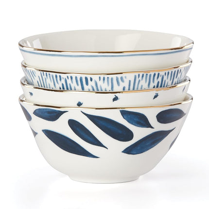 Lenox Blue Bay 4-Piece Dessert Bowl Set, 2.00 LB