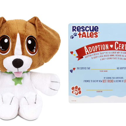 little tikes Rescue Tales Chiot Doux et Câlin Collier avec Étiquette Personnalisable et Certificat d'Adoption-Beagle-3 Ans et Plus, 655180E5C