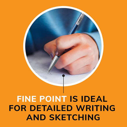 BIC Xtra-Precision Mechanical Pencils With Erasers, Fine Point (0.5mm), 144-Count Pack, Mechanical Drafting Pencil Set