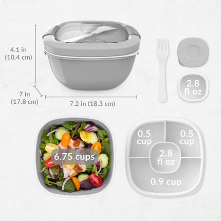 Bentgo All-in-One Salad Container - Grey