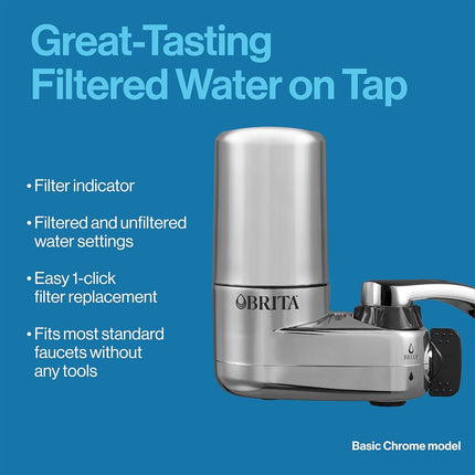 Brita 42618 Brita On Tap Replacement Filter (Chrome) (Packaging May Vary)