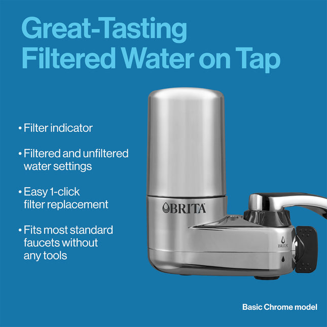 Brita 42618 Brita On Tap Replacement Filter (Chrome) (Packaging May Vary)