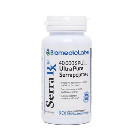 Serra-RX 40,000 SPU Serrapeptase - Limited TIME Of