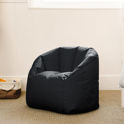 Big Joe Milano Kid's Smartmax Black Beanbag Chair