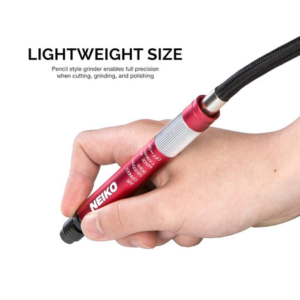 NEIKO 10649A Micro Air Die Grinder | 1/8" (3mm) Capacity | Pencil Type | 54,000 RPM | for Cleaning Dies, Rotors, Backing Plates, Brake Pads, Mounts, Etc.