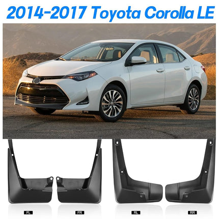 BDFHYK Mud Flaps Splash Guards 4PCS Front & Rear Side Mud Guards Compatible with Toyota Corolla 2014-2017 11th gen Without OEM Fender Flares
