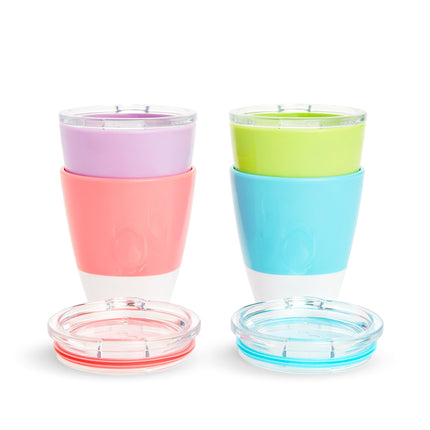 Gobelets pour tout-petits Munchkin RIIMUHIR Splash avec couvercles d'entraînement, 207 ml, paquet de 4