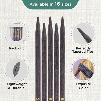 KnitPro J’Adore Cubics Double Pointed Needles 6" (15cm) | 5.00mm