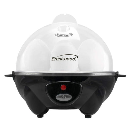 Brentwood Appliances TS-1045BK Electric Egg Cooker with Auto Shutoff (Black), One Size,