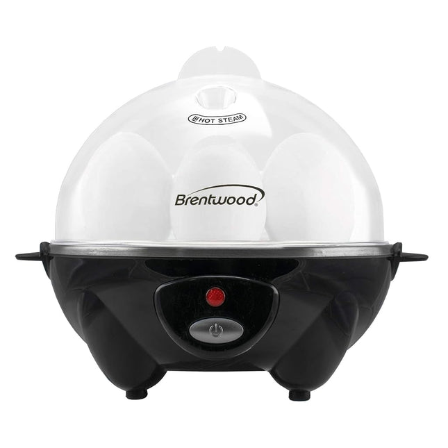 Brentwood Appliances TS-1045BK Electric Egg Cooker with Auto Shutoff (Black), One Size,