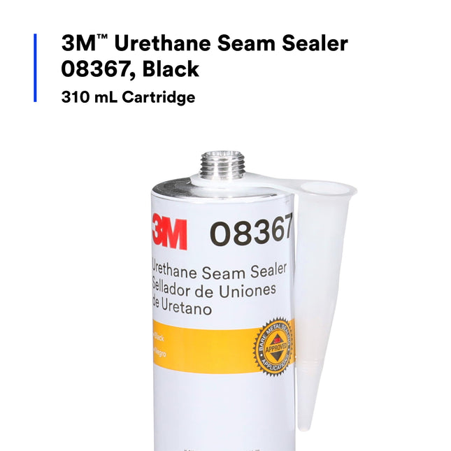 Mastic d'étanchéité uréthane 3M, 08367, Noir, Cartouche de 310 ml