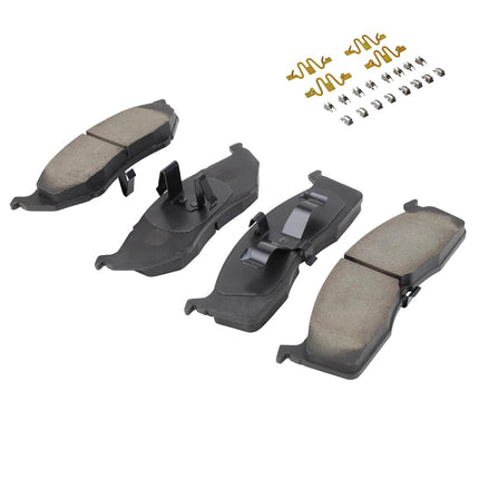 QUALITY-BUILT Premium Semi-Metallic Front Brake Pads (1001-0730M) Compatible with Chrysler 300M 2004-1999, Concorde 2004-1998, Intrepid 2004-1997, LHS 2001-1999, Dodge Intrepid 2004-1998