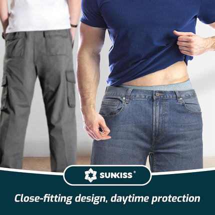 SUNKISS Super Soft Incontinence Underwear for Men, Medium, Grey, 30 Count