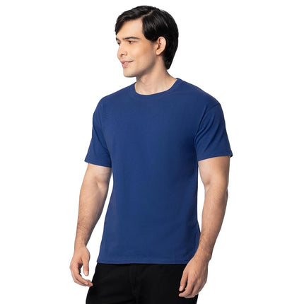 Fruit of The Loom Men's Eversoft Short Sleeve Cotton (Regular and Big & Tall) T-Shirt (Pack of 2), Crew - 2 Pack - Blue, XL