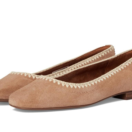 TOMS Women's Briella Ballet Flat, Brown Sugar Sued