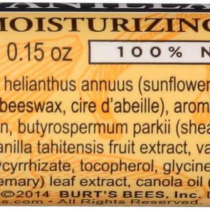 Burt's Bees Vanilla Bean Moisturizing Lip Balm - 0.15oz Lip Balm