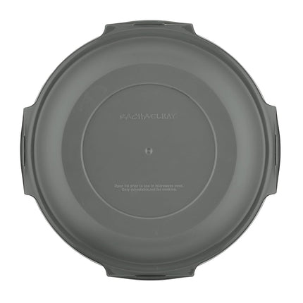 Rachael Ray Leak-Proof Nestable Container Food Storage Bin Set, 10 Piece, Gray Lids