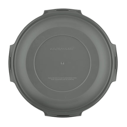Rachael Ray Leak-Proof Nestable Container Food Storage Bin Set, 10 Piece, Gray Lids