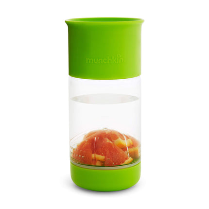 Munchkin® It's a Miracle! 360 Sippy Cup Gift Set, Includes 10oz Miracle® Cup and 14oz Miracle Fruit Infuser, Blue/Green