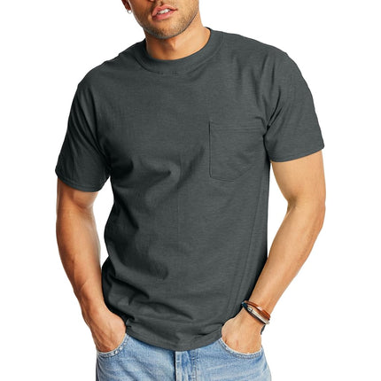 Hanes Men's Heavyweight Pocket T-Shirt, Beefy-T Fu