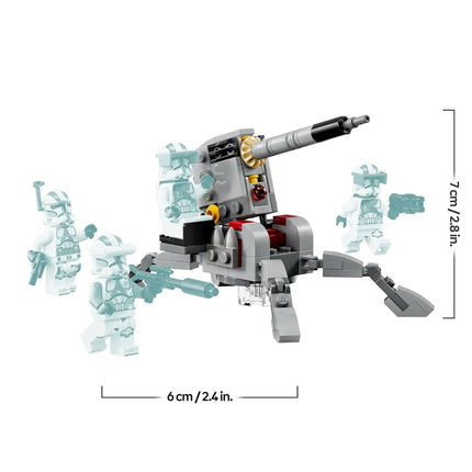 LEGO Star Wars 75345 501st Clone Troopers Battle Pack Set - Collectible Building Toy with an AV-7 Cannon & 4 Minifigures - Gift for 6+ Year Old Boys & The Clone Wars Fans