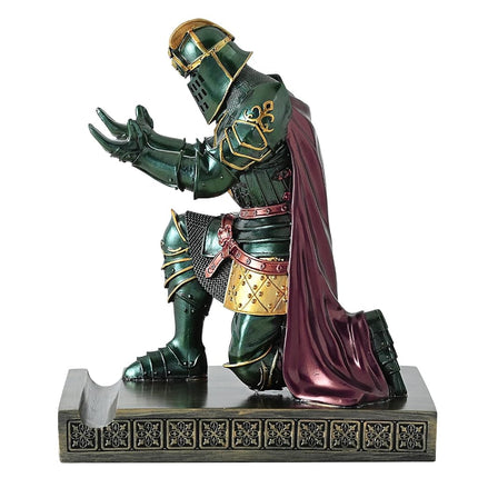Knight Pen Holder Desk Organizer Office Decor Letter Opener for Desk Green