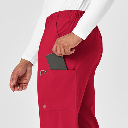 WonderWink Multi-Cargo Pant, Red, Medium
