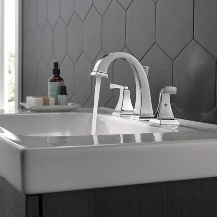Delta Faucet 3551-MPU-DST Dryden Two Handle Bathroom Widespread Faucet, Chrome