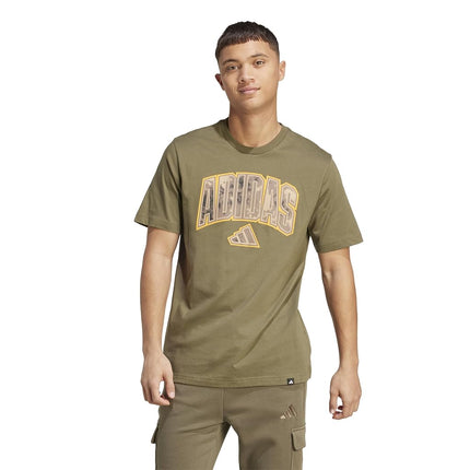 adidas Men's Camouflage Graphic T-Shirt, Olive Str